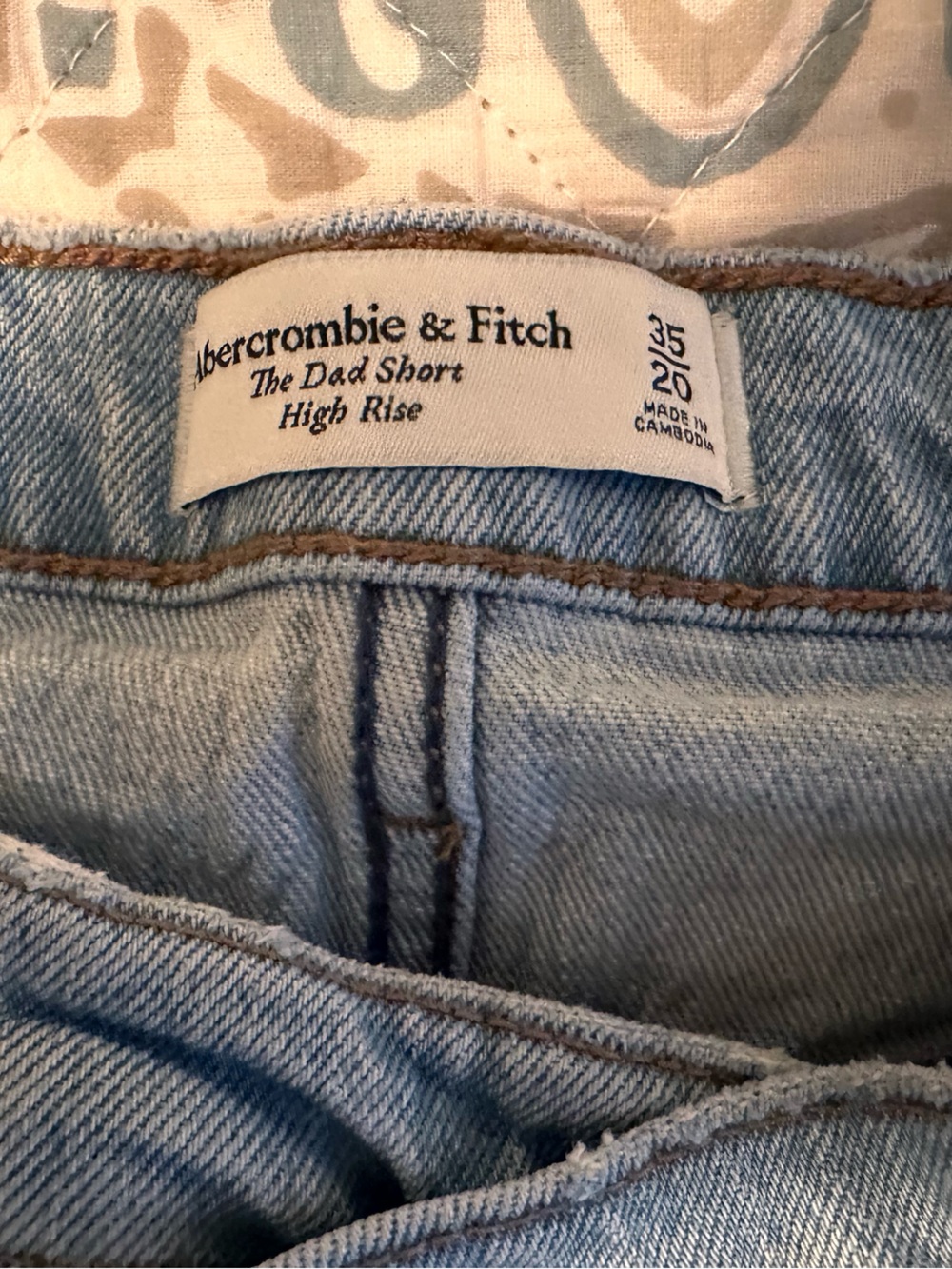 Abercrombie & Fitch high rise The Dad Short 35/20 - Picture 2 of 5